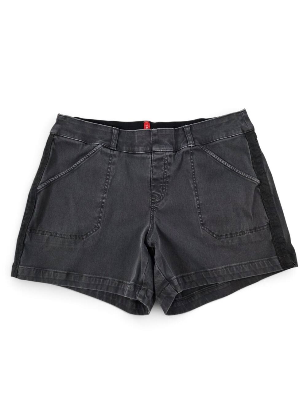 Spanx Tummy Control Pull-On Shaping Shorts Stretch Dark Grey Women's Large